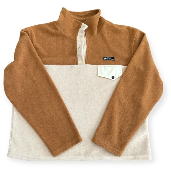 In My Nature Tops - In My Nature | Fleece Snap Neck Pullover Top NWT